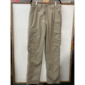 Propper Tactical Pants Womens Sz 10 UNHEMMED Khaki Lightweight Ripstop Cargo New